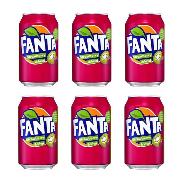 Газированный напиток Fanta Strawberry&Kiwi (Фанта Клубника&Киви) / 6 ...