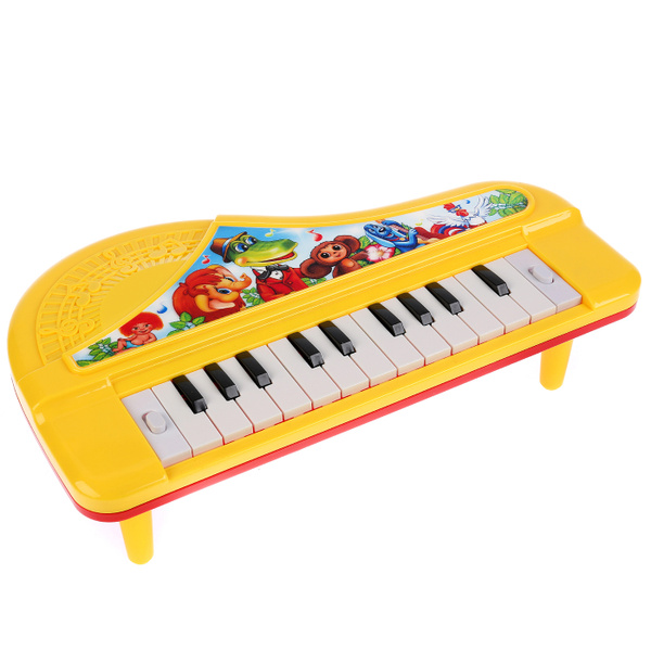 Развивающее электропианино, 20 песен из мультфильмов и потешек, съемные ...