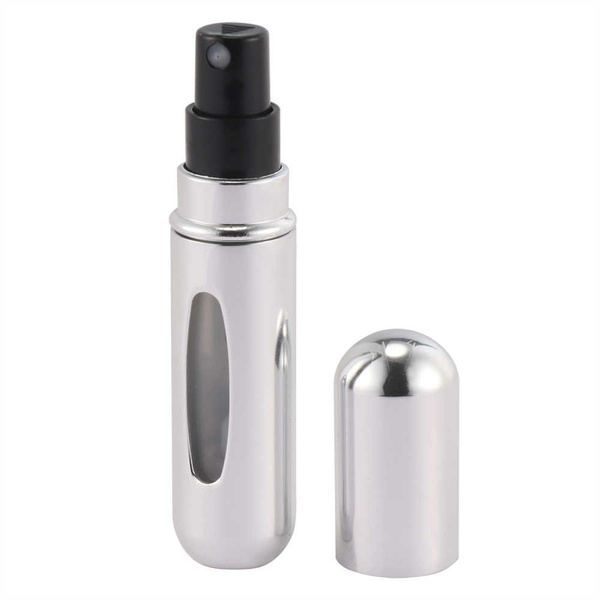 Атомайзер (флакон для духов) алюминиевый накачиваемый, матовый, 5 мл ...