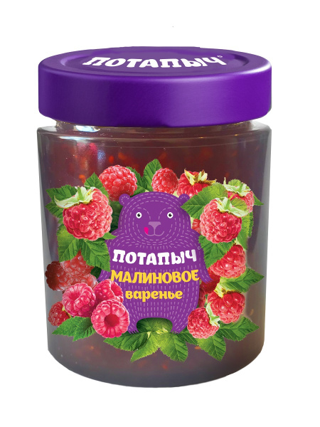 Варенье Потапыч "малиновое" ст/бан 280 гр. - купить с доставкой по ...