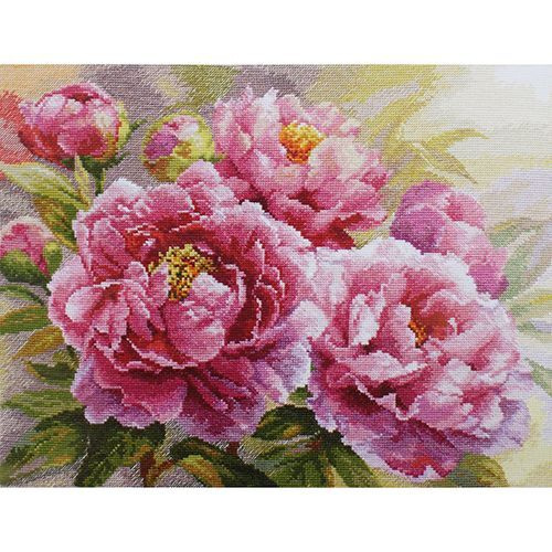 2-35 Набор для вышивания АЛИСА 'Пионы' 40x30см - купить с доставкой по ...