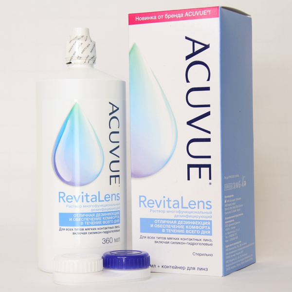 Раствор для контактных линз ACUVUE RevitaLens 360 мл - купить с ...