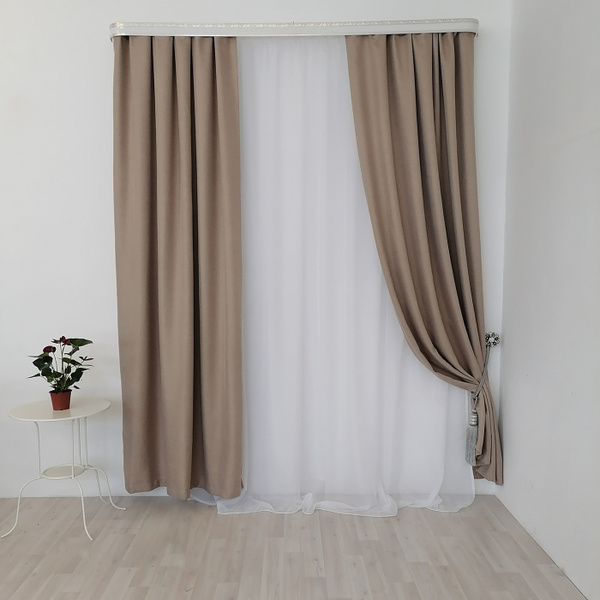 Комплект штор Han - New Collection 2 шторы - Рогожка , 240х300см ...