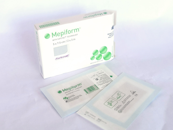 Мепиформ (Mepiform) силиконовая повязка (пластырь) от рубцов и шрамов ...