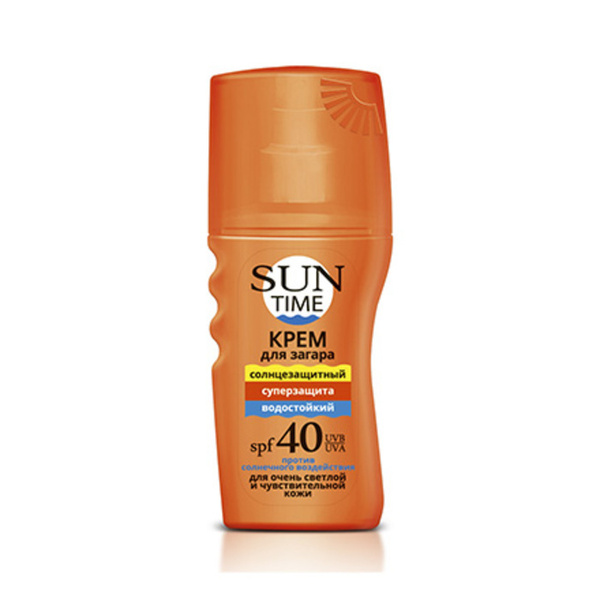 БИОКОН, Крем для загара Суперзащита Sun Time, SPF 40, 150 мл - купить с ...