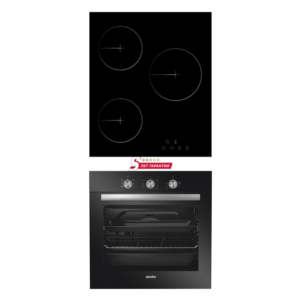 Комплект встраиваемой техники Simfer 60см: электрическая варочная ...