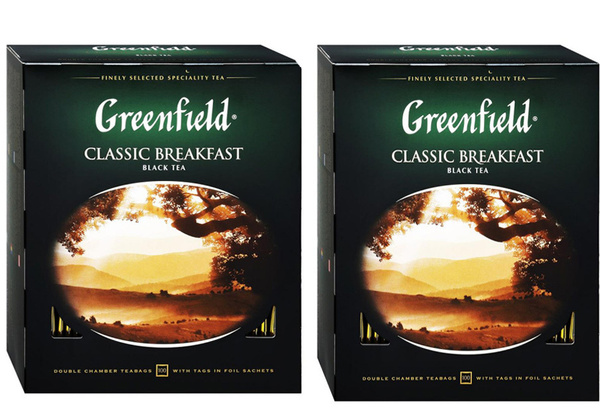 Чай черный Greenfield Classic Breakfast Классик Брекфаст в пакетиках 2 ...