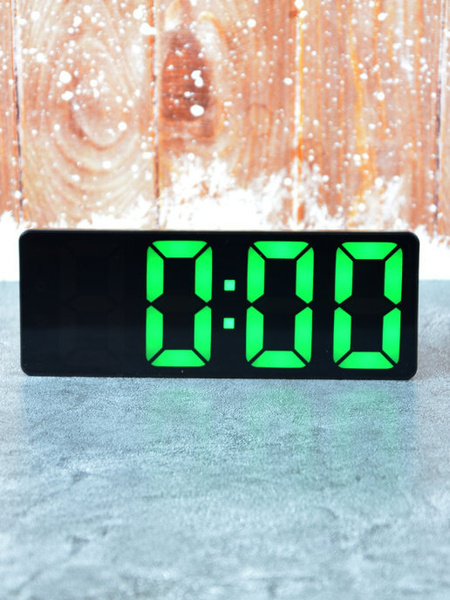 Электронные часы с большим LED дисплеем GH0712L, будильник, термометр ...