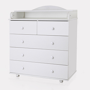 Комод пеленальный Топотушки Фортуна ЛДСП 800/5 белый (арт.62) - купить ...