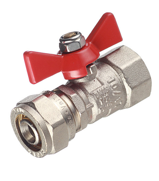 Кран шаровой латунный VALTEC (VT.342.N.1604) 16 обж(ц) х 1/2 ВР(г) для ...