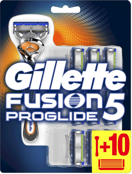 Gillette Fusion5 ProGlide Мужская Бритва, 10 кассет, с 5 лезвиями ...