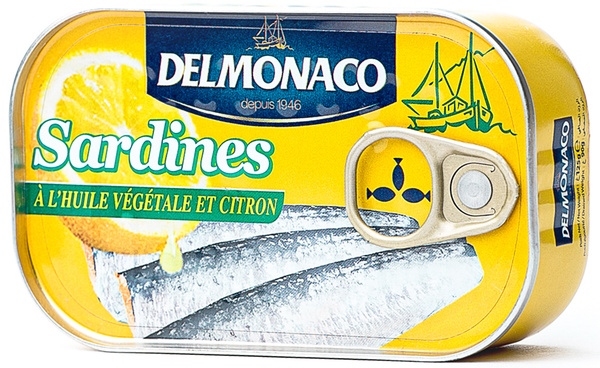 Сардины в растительном масле с лимоном "DELMONACO" 125 гр. - купить с ...