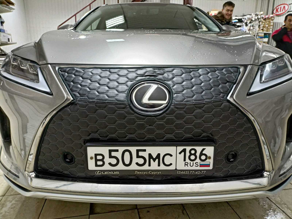 Утеплитель радиатора для Lexus RX300 2019- 2022 Парктроники Установка ...