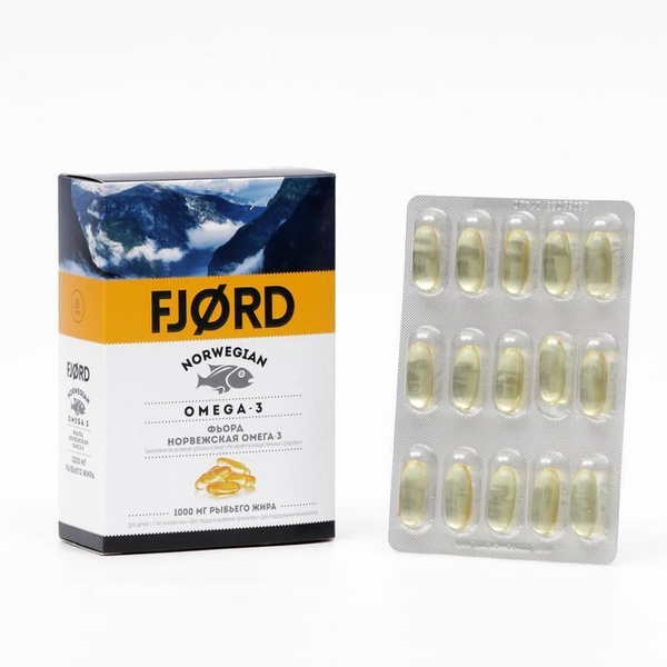Норвежская Омега-3 FJORD 60 капсул, 87 г - купить с доставкой по ...