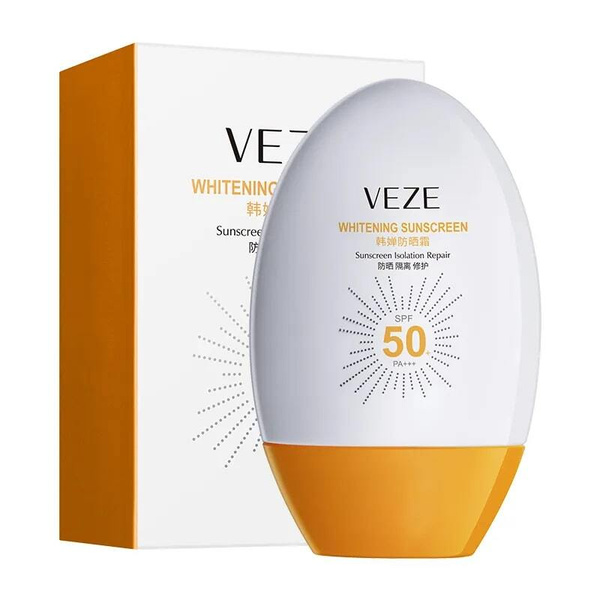 VEZE Солнцезащитный отбеливающий крем Whitening Sunscreen SPF50 ...