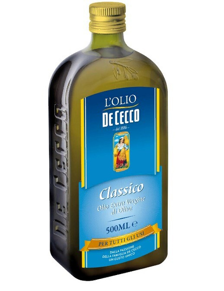 Масло оливковое De Cecco Extra Vergine Classico нерафинированное 500 мл ...