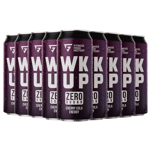 Энергетик без сахара Fitness Food Factory WK UP - набор 12 шт по 500 мл ...