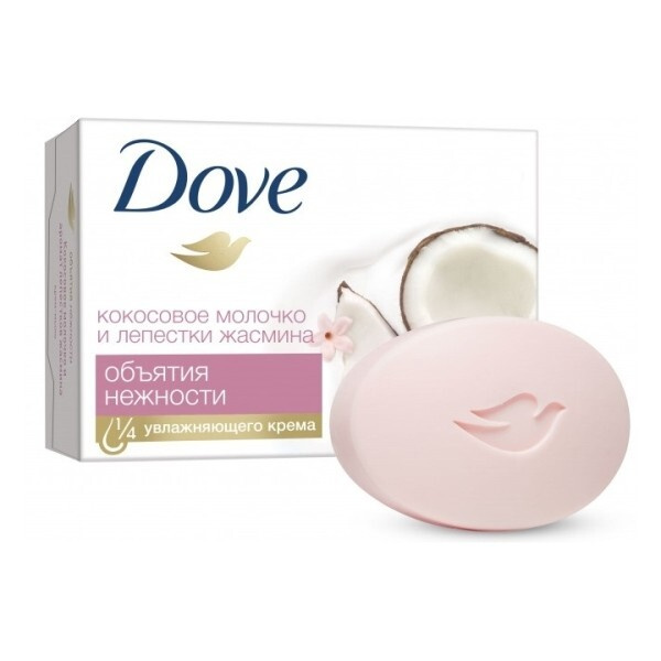 DOVE Мыло туалетное Кокосовое молочко и лепестки жасмина 135гр - купить ...