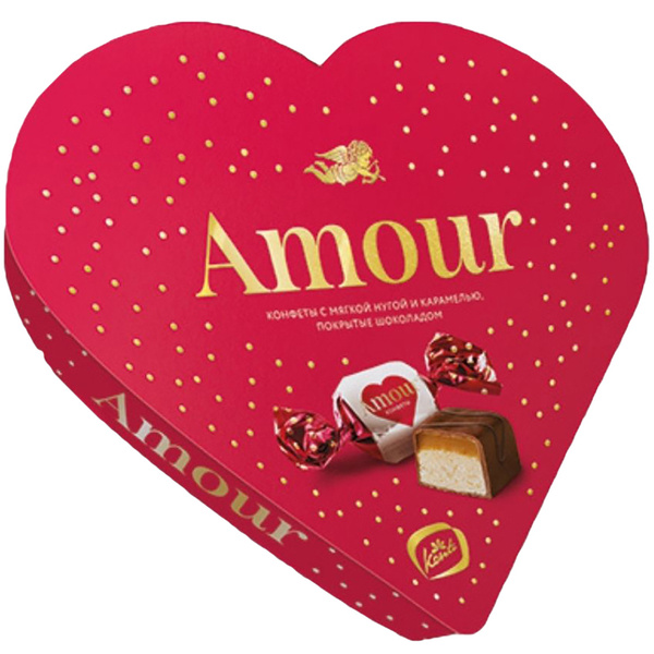 Конфеты шоколадные Amour 182 г - купить с доставкой по выгодным ценам в ...