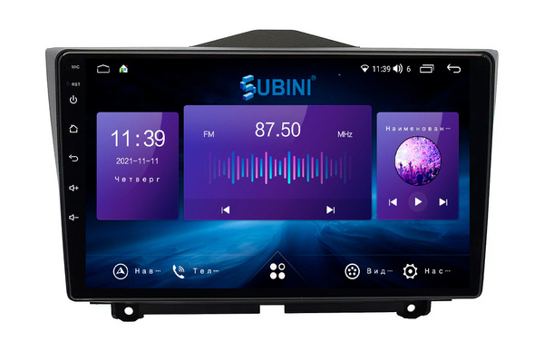 Subini Автомагнитола, диагональ: 9", 2 DIN, 6ГБ/128ГБ - купить с ...