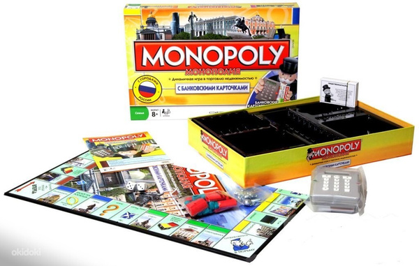 Монополия с банковскими картами и городами России / Настольная игра ...