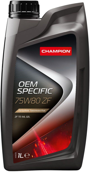 Масло трансмиссионное CHAMPION OEM SPECIFIC 75W80 ZF, 1 л - купить по ...