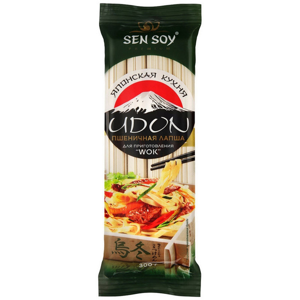 Лапша Sen Soy Пшенична (Udon) 300 гр - купить с доставкой по выгодным ...