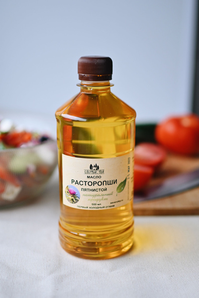 Масло расторопши прямого холодного отжима, нерафинированное ...
