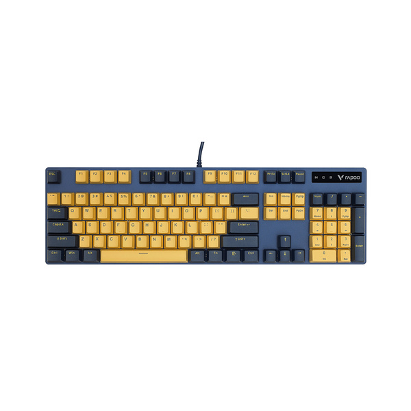 RAPOO Клавиатура Rapoo V500PRO Yellow Blue купить по низкой цене ...