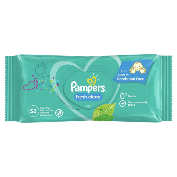 Pampers Влажные салфетки Fresh Clean, детские, 52 штуки - купить с ...