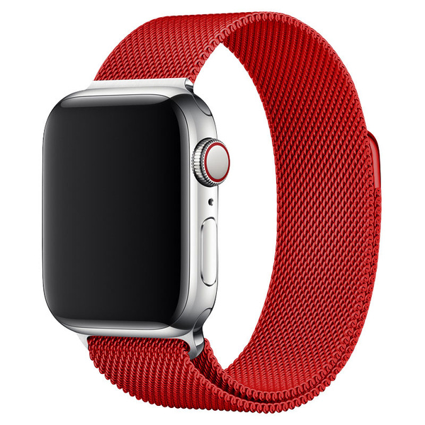 Ремешок для Apple Watch миланская петля 42-44-45-49 мм, красный ...