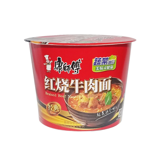 KangShiFu Лапша быстрого приготовления с тушеной говядиной и овощами ...