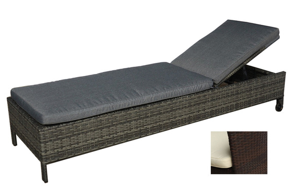 Плетеный шезлонг Lahti, коричневый - купить с доставкой по выгодным ...