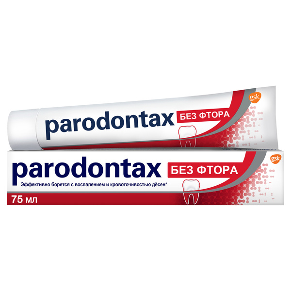 Зубная паста Parodontax, без фтора, укрепление десен, защита от кариеса ...