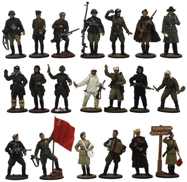 "Вторая мировая война, Красная Армия" №20-1ЕК (20 э) набор оловянных ...