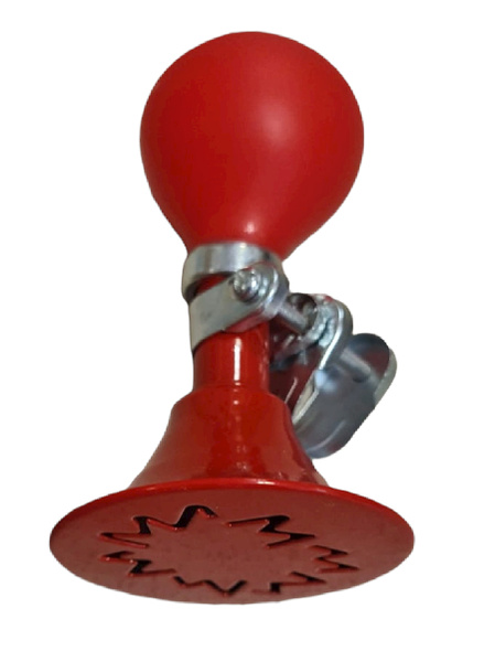 Клаксон короткий сталь KD-12 красный / звуковой сигнал / сигнал на ...