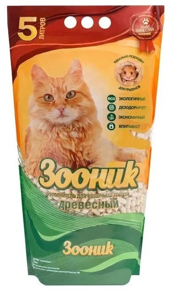 Зооник Наполнитель Древесный Впитывающий Сосна 3250г. купить на OZON по ...