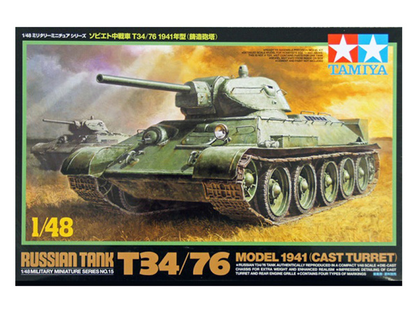 32515 Tamiya Советский танк Т-34/76, образца 1941г. (1:48) - купить с ...