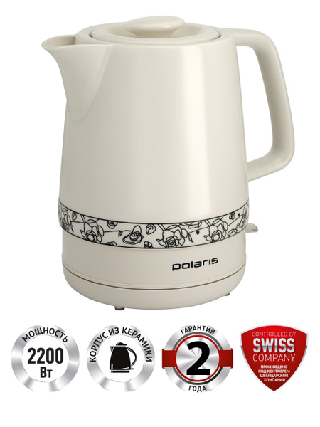 Купить электрический чайник Polaris PWK 1731CC, Керамика по низкой цене ...