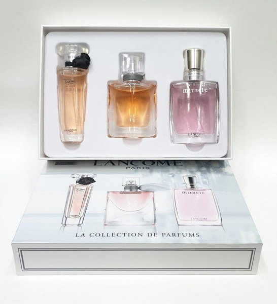 Набор духов фото Подарочный парфюмерный набор Lancome La collection de parfums 3х25 ml женский - 