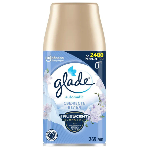 Освежитель воздуха Glade Automatic Свежесть белья, сменный баллон, 269 ...