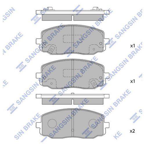 Колодки тормозные Sangsin Brake SP1172 - купить по низким ценам в ...