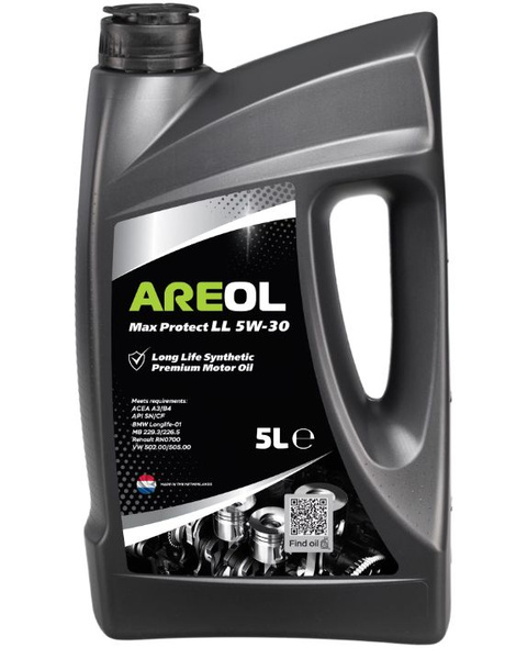 Масло моторное AREOL Max Protect LL 5W-30 Синтетическое 5 л 5W30AR014 ...