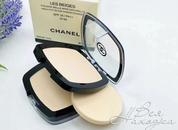 Chanel Les Beiges пудра компактная SPF 35/PA ++ N60, Двойная пудра ...