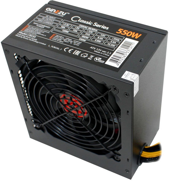 Блок питания 550W Ginzzu CB550, CB550 - купить с доставкой по выгодным ...