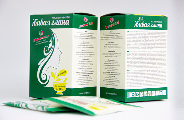 Ветом Глина косметическая Очищение Для жирной кожи - купить с доставкой ...