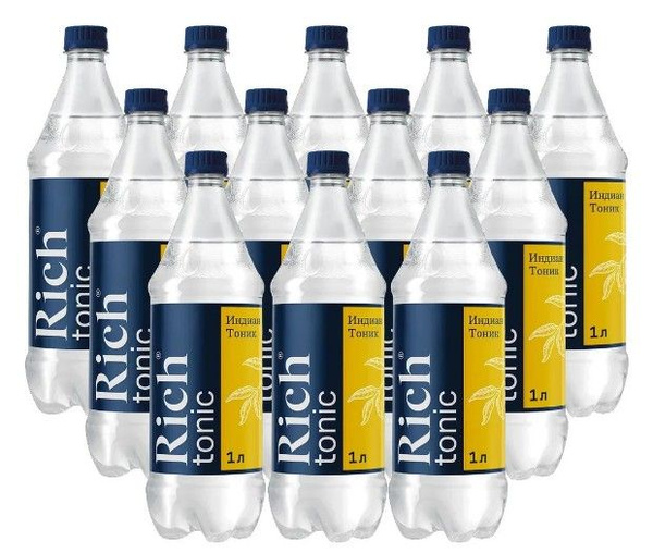 Rich Tonic / Рич Индиан Тоник, 1 л * 12 шт / Газированный напиток ...