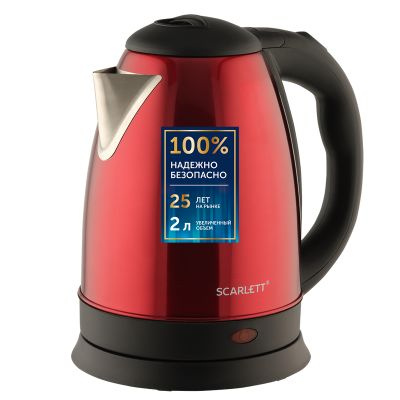 Купить электрический чайник Scarlett SC-EK21S76, Металл по низкой цене ...