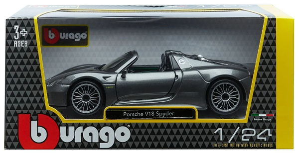 Bburago 1 24 Scale Porsche 918 Spyder Diecast Vehicle Colors May Vary for sale o