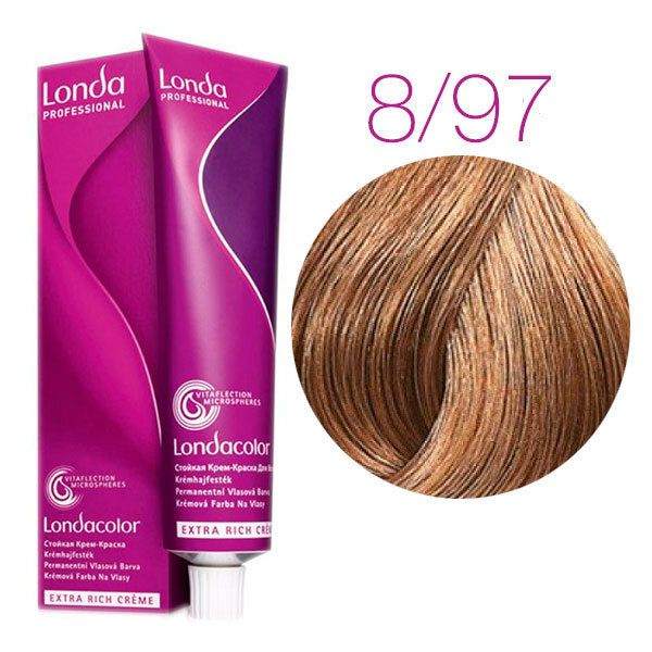 Londa - 8/97 Стойкая крем-краска Светлый блонд сандрэ коричневый ...